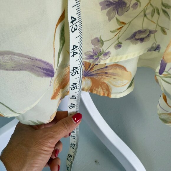 Vtg T R Bentley Floral Maxi Sundress Size 6 Sleeveless Cottage Core Fairycore - Picture 11 of 15